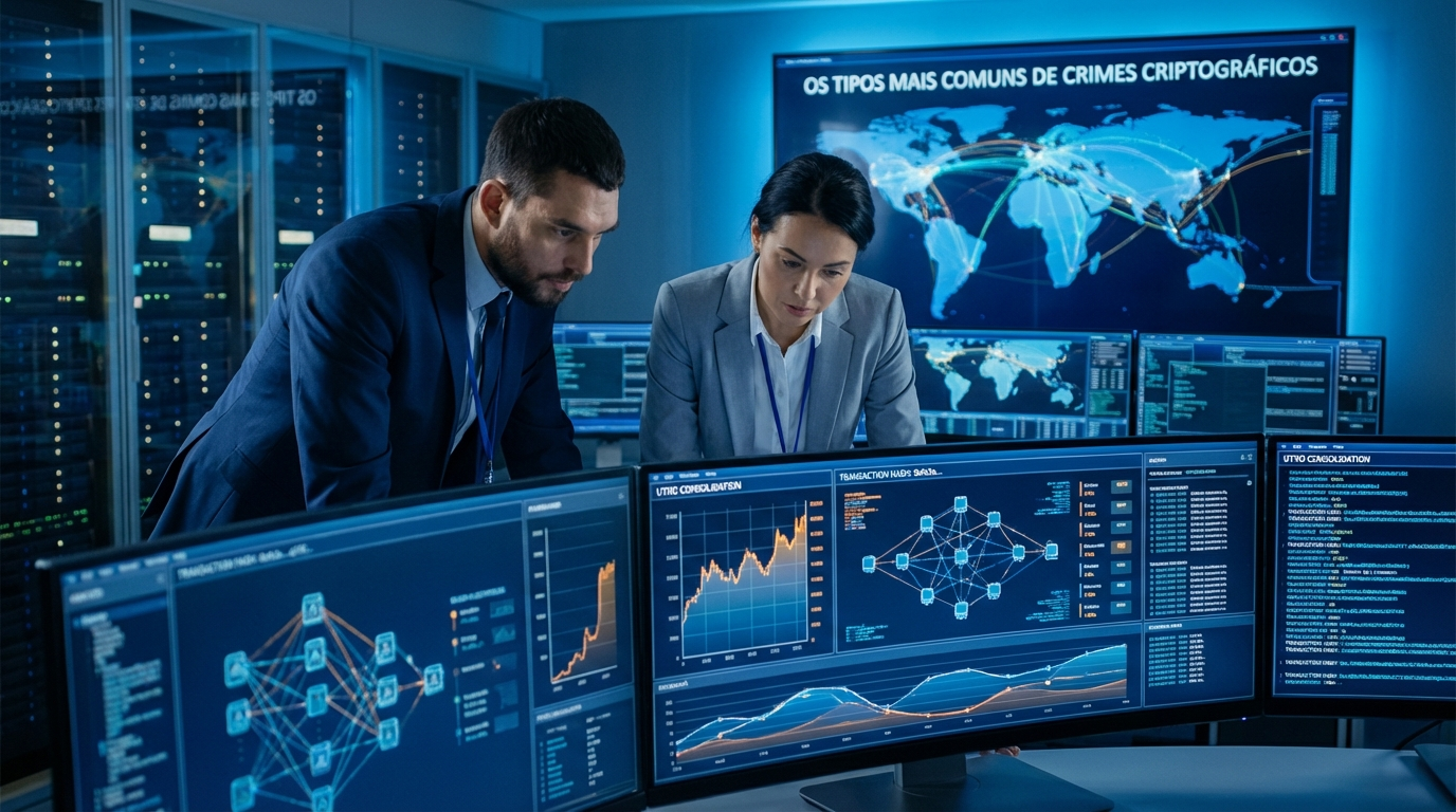 Os tipos mais comuns de crimes criptográficos